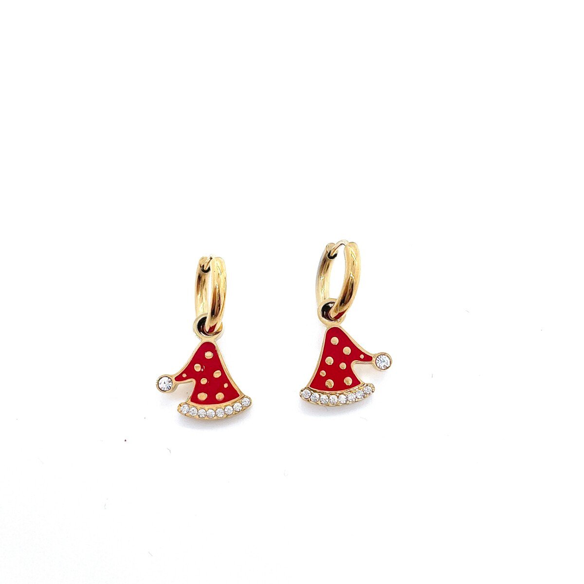 Boucles fêtes Bonnet de Noel