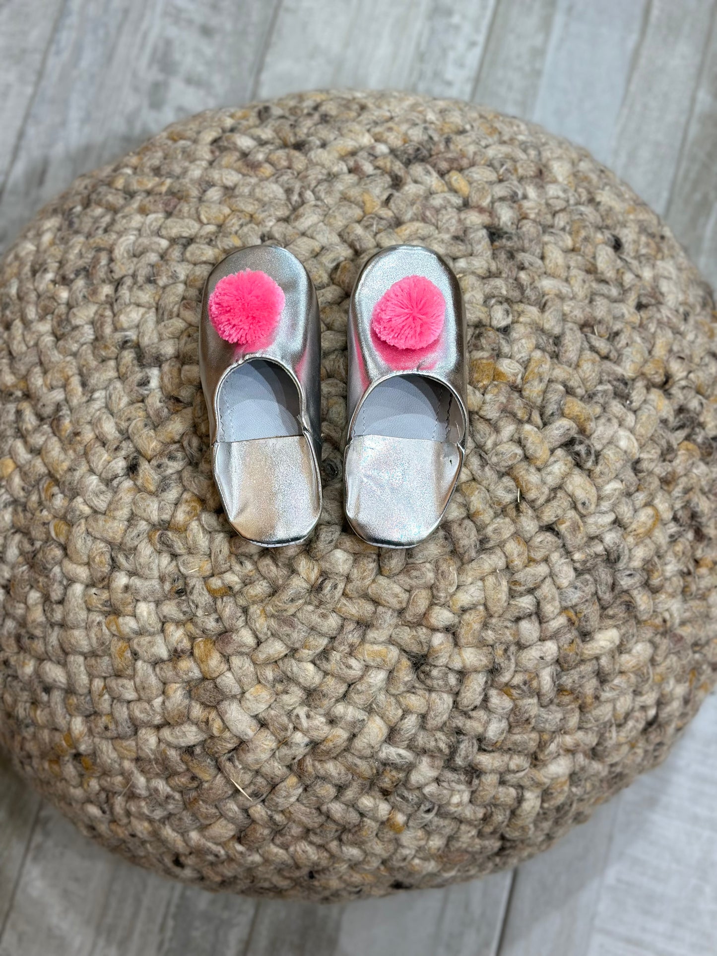 Babouches Argentées - Enfants