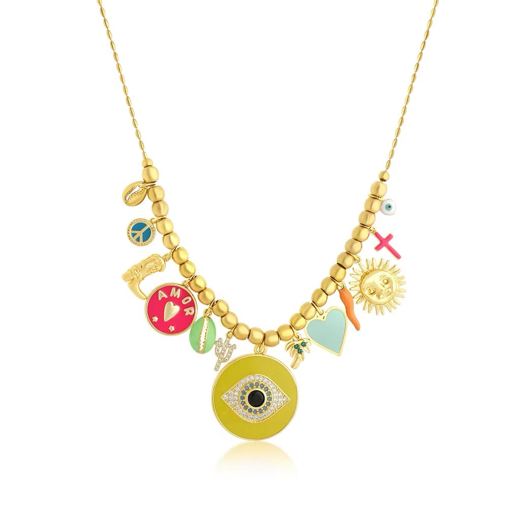 Madamirma - Collier Tropical Yellow