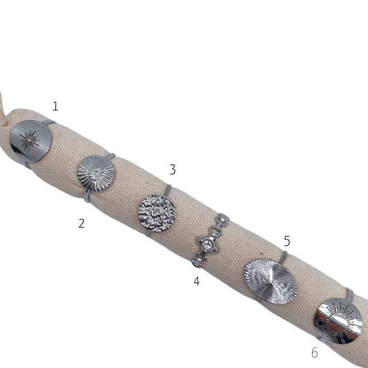 Bagues Acier Inoxydable - Argent
