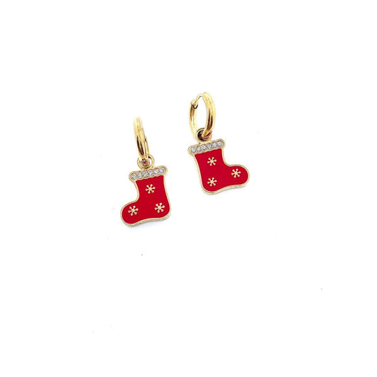 Boucles fêtes Bottes de Noel