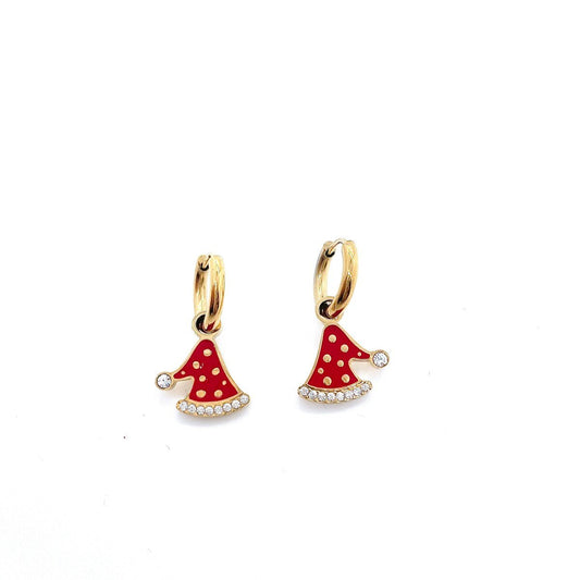 Boucles fêtes Bonnet de Noel