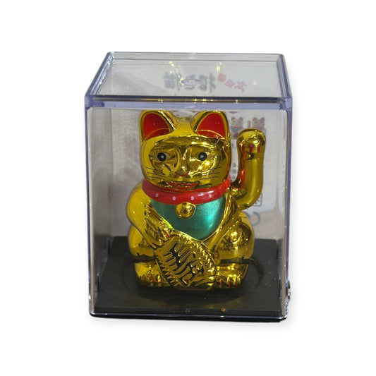 Chat Porte Bonheur - Doré