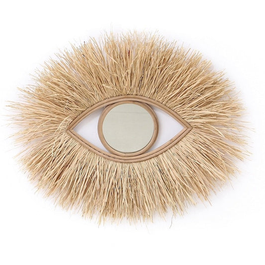 Miroir naturel œil rafia